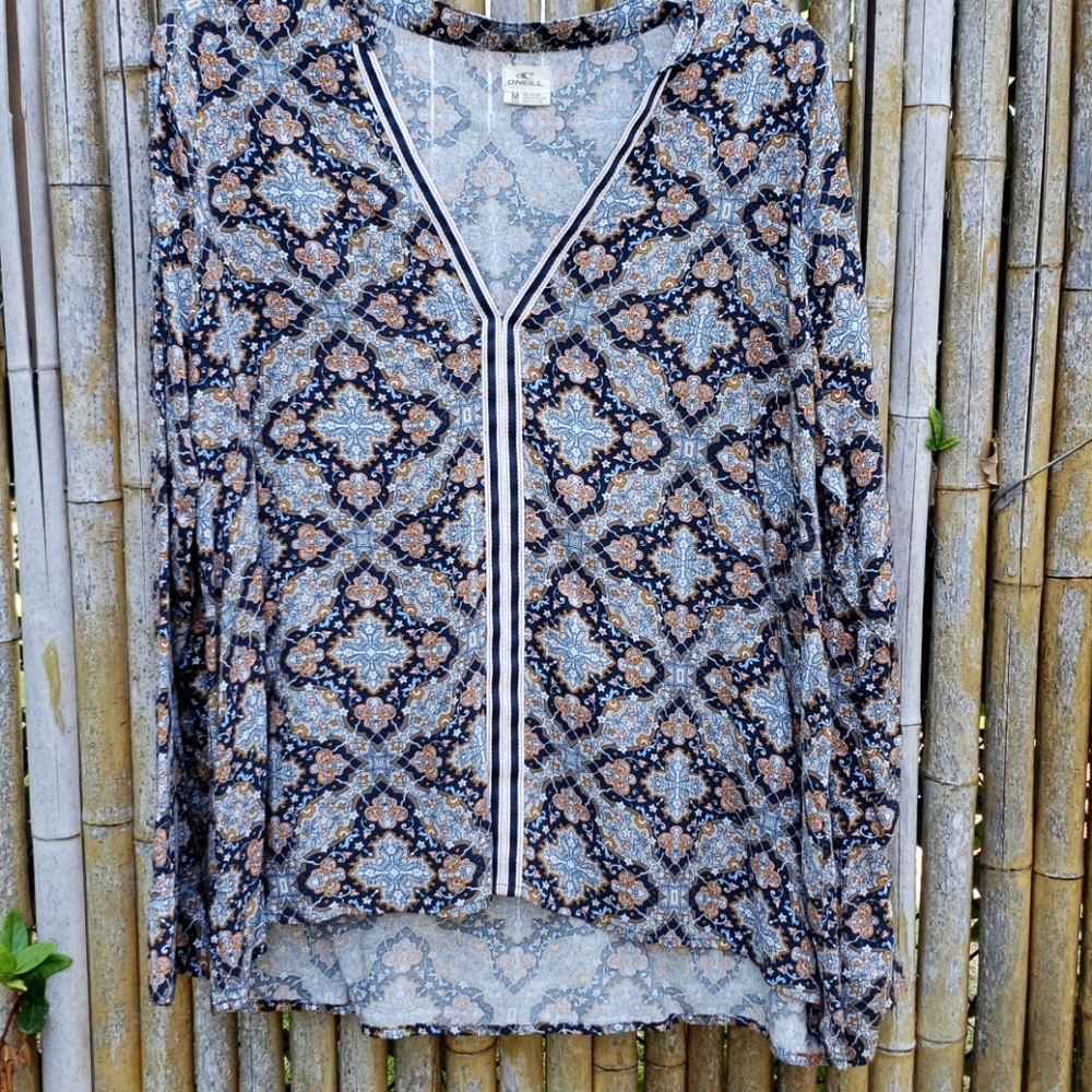 O'Neil boho paisley top